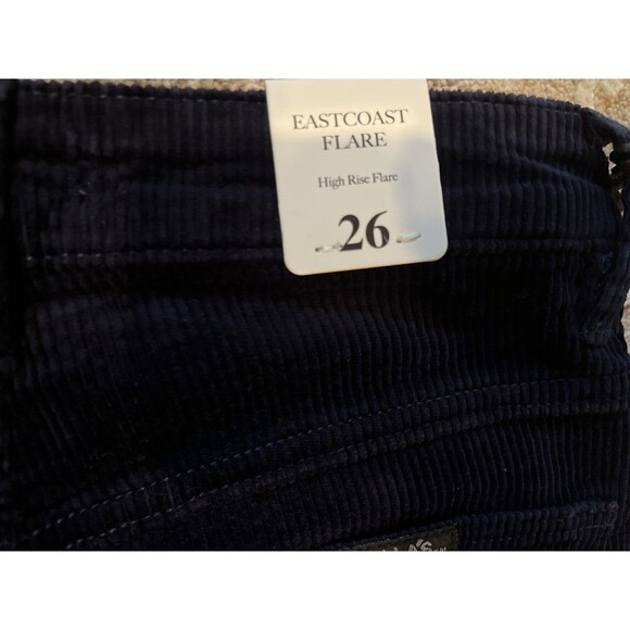 Rolla's women Eastcoast Flare Corduroy Pants Jeans size 26 US (8 AUS) Navy 26x32 - Picture 9 of 11